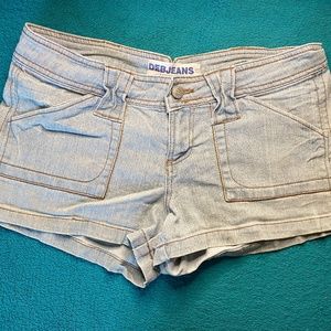 Light Wash Jean Shorts